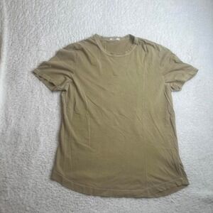 Buck Mason men's‎ tan tshirt USA made essential blank L